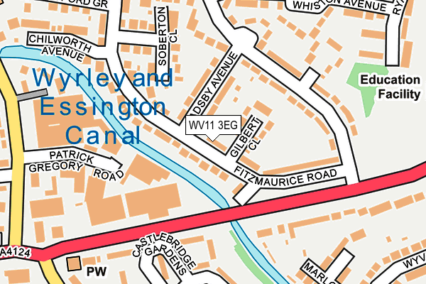 WV11 3EG map - OS OpenMap – Local (Ordnance Survey)