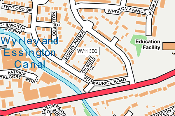 WV11 3EQ map - OS OpenMap – Local (Ordnance Survey)