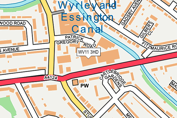 WV11 3HD map - OS OpenMap – Local (Ordnance Survey)