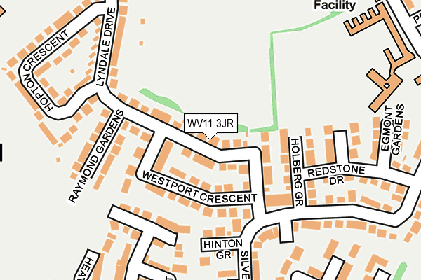 WV11 3JR map - OS OpenMap – Local (Ordnance Survey)