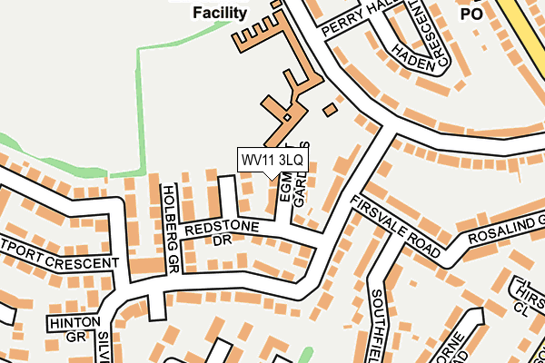 WV11 3LQ map - OS OpenMap – Local (Ordnance Survey)