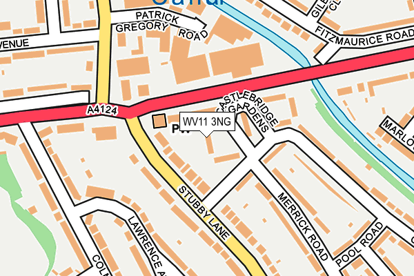 WV11 3NG map - OS OpenMap – Local (Ordnance Survey)