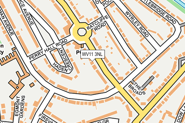 WV11 3NL map - OS OpenMap – Local (Ordnance Survey)