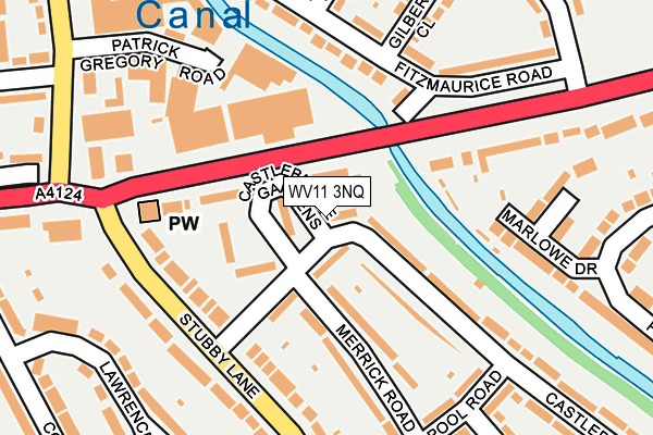 WV11 3NQ map - OS OpenMap – Local (Ordnance Survey)