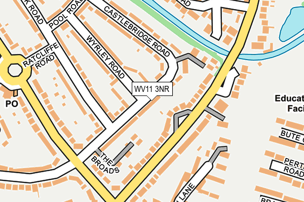 WV11 3NR map - OS OpenMap – Local (Ordnance Survey)