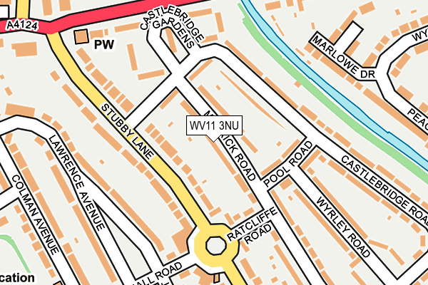 WV11 3NU map - OS OpenMap – Local (Ordnance Survey)