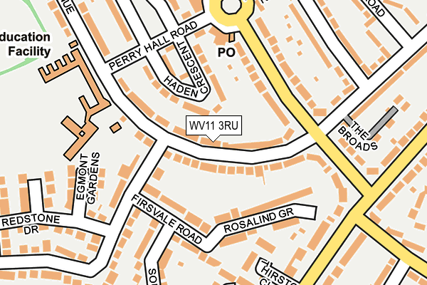 WV11 3RU map - OS OpenMap – Local (Ordnance Survey)