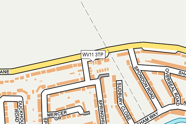 WV11 3TP map - OS OpenMap – Local (Ordnance Survey)