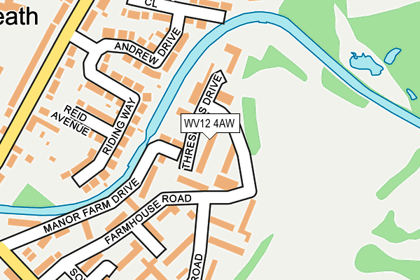 WV12 4AW map - OS OpenMap – Local (Ordnance Survey)