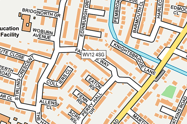 WV12 4SG map - OS OpenMap – Local (Ordnance Survey)