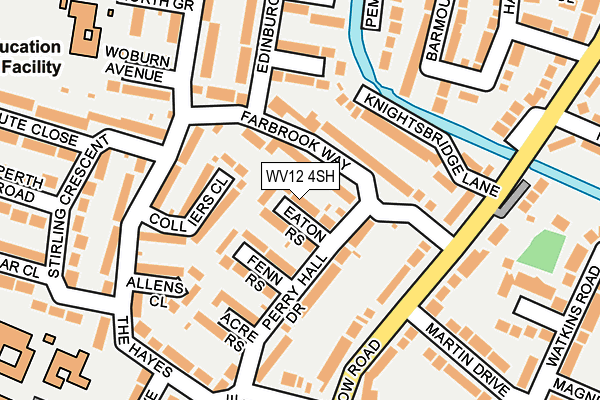 WV12 4SH map - OS OpenMap – Local (Ordnance Survey)