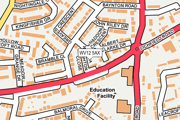 Map of EMMA JAMES LTD at local scale