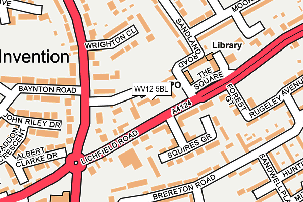 WV12 5BL map - OS OpenMap – Local (Ordnance Survey)