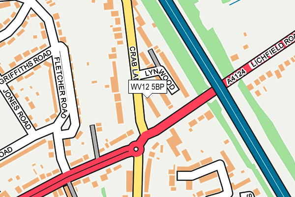 WV12 5BP map - OS OpenMap – Local (Ordnance Survey)