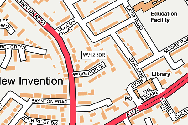 WV12 5DR map - OS OpenMap – Local (Ordnance Survey)