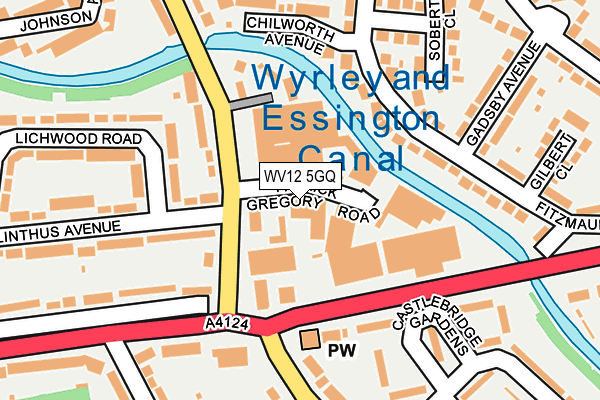 WV12 5GQ map - OS OpenMap – Local (Ordnance Survey)