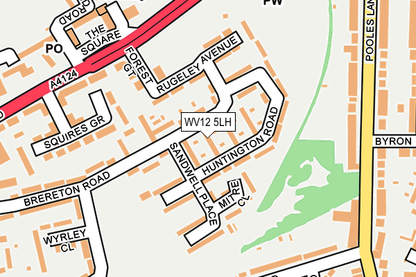 WV12 5LH map - OS OpenMap – Local (Ordnance Survey)
