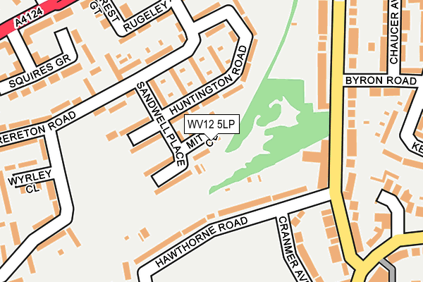 WV12 5LP map - OS OpenMap – Local (Ordnance Survey)