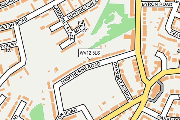 WV12 5LS map - OS OpenMap – Local (Ordnance Survey)