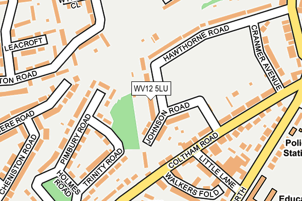 WV12 5LU map - OS OpenMap – Local (Ordnance Survey)