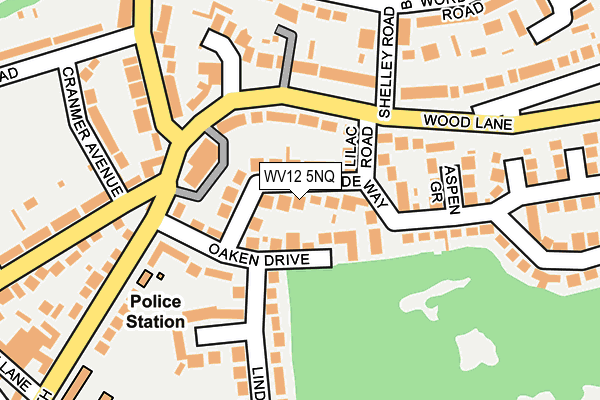 WV12 5NQ map - OS OpenMap – Local (Ordnance Survey)