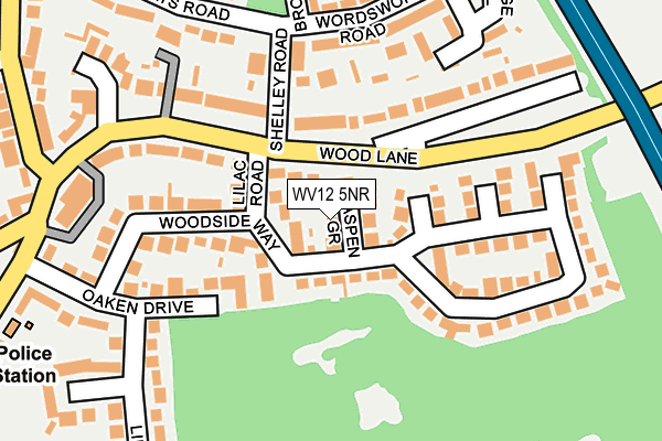 WV12 5NR map - OS OpenMap – Local (Ordnance Survey)