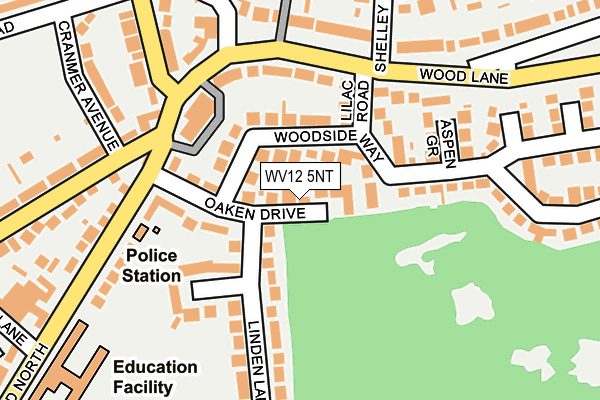 WV12 5NT map - OS OpenMap – Local (Ordnance Survey)