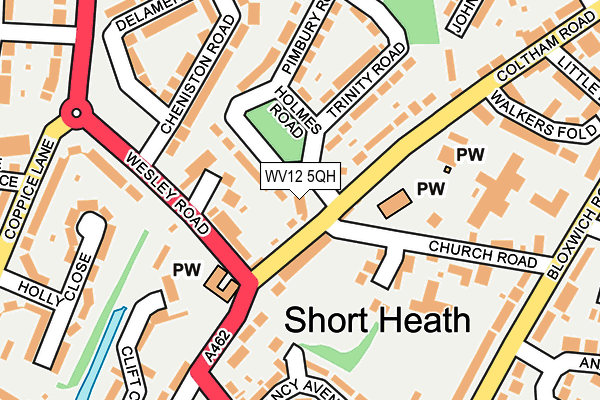 WV12 5QH map - OS OpenMap – Local (Ordnance Survey)