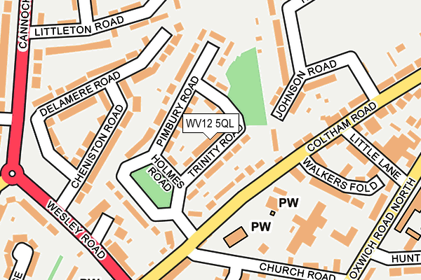 WV12 5QL map - OS OpenMap – Local (Ordnance Survey)