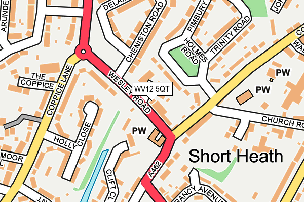 WV12 5QT map - OS OpenMap – Local (Ordnance Survey)