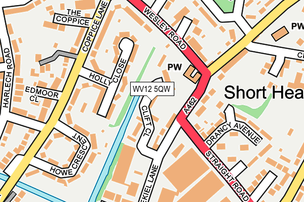 WV12 5QW map - OS OpenMap – Local (Ordnance Survey)