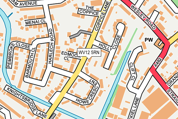 WV12 5RN map - OS OpenMap – Local (Ordnance Survey)