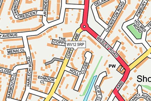 WV12 5RP map - OS OpenMap – Local (Ordnance Survey)