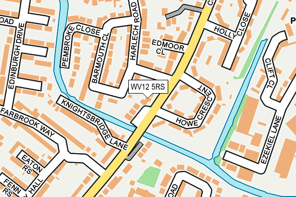 WV12 5RS map - OS OpenMap – Local (Ordnance Survey)