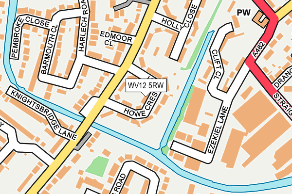 WV12 5RW map - OS OpenMap – Local (Ordnance Survey)