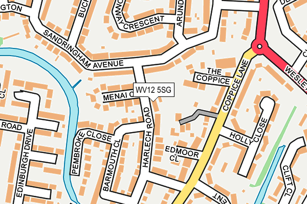 WV12 5SG map - OS OpenMap – Local (Ordnance Survey)