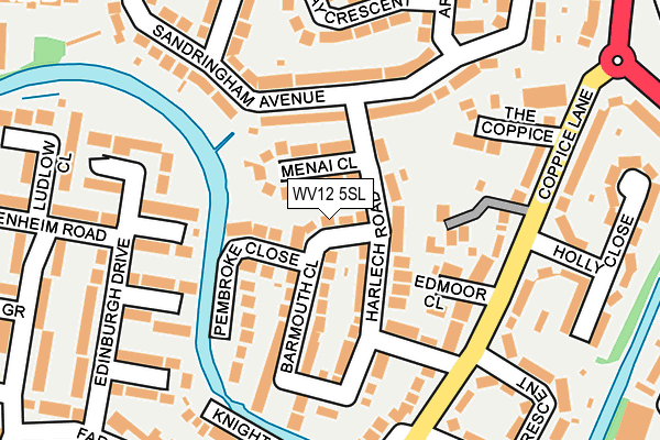 WV12 5SL map - OS OpenMap – Local (Ordnance Survey)