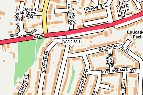 WV12 5SU map - OS OpenMap – Local (Ordnance Survey)