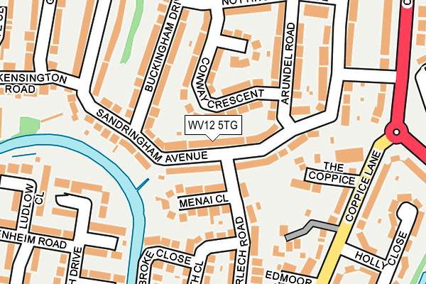 WV12 5TG map - OS OpenMap – Local (Ordnance Survey)