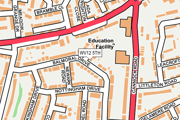 WV12 5TH map - OS OpenMap – Local (Ordnance Survey)