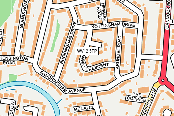 WV12 5TP map - OS OpenMap – Local (Ordnance Survey)