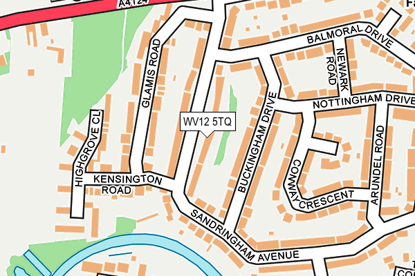 WV12 5TQ map - OS OpenMap – Local (Ordnance Survey)