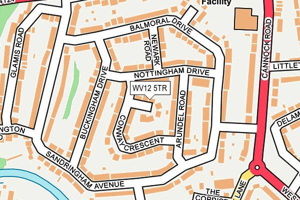 WV12 5TR map - OS OpenMap – Local (Ordnance Survey)