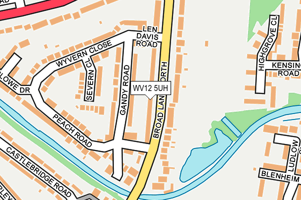 WV12 5UH map - OS OpenMap – Local (Ordnance Survey)