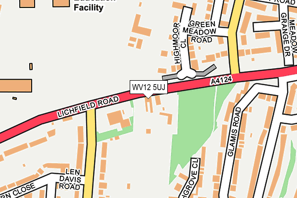 WV12 5UJ map - OS OpenMap – Local (Ordnance Survey)