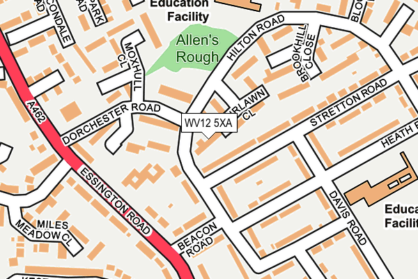 WV12 5XA map - OS OpenMap – Local (Ordnance Survey)