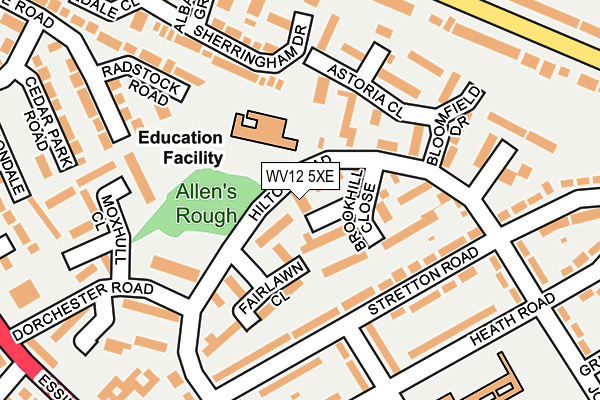 WV12 5XE map - OS OpenMap – Local (Ordnance Survey)