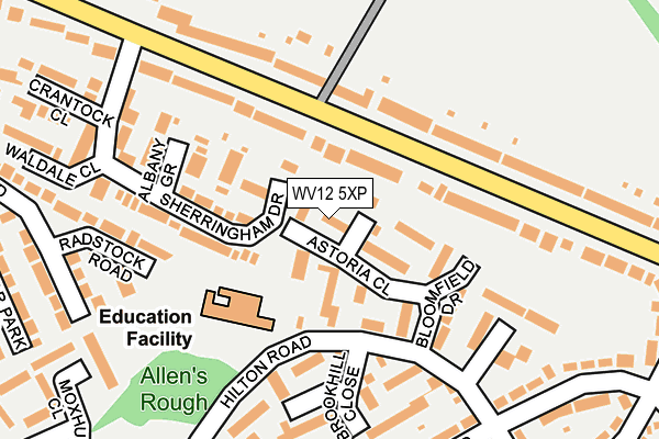 WV12 5XP map - OS OpenMap – Local (Ordnance Survey)