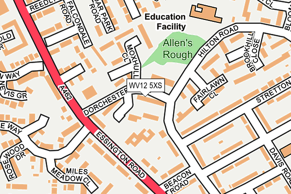 WV12 5XS map - OS OpenMap – Local (Ordnance Survey)