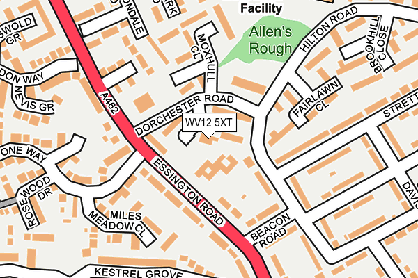 WV12 5XT map - OS OpenMap – Local (Ordnance Survey)